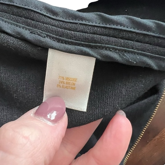 Kate Spade - Career Black Dress Two Front Pockets 3/4 Sleeves Sz 8 - Picture 7 of 8